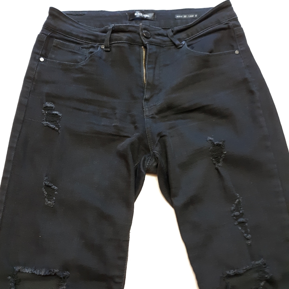 Black Ripped Jean's